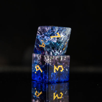 Cosmic Rift Glass Dice Set