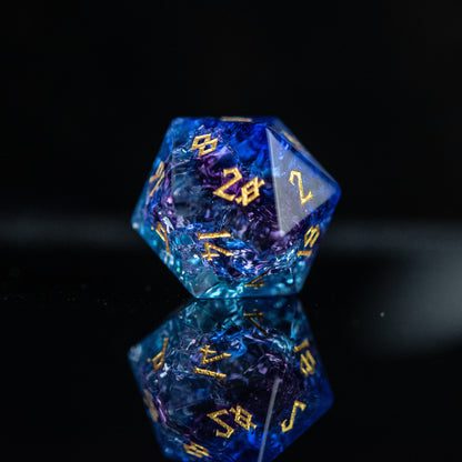 Cosmic Rift Glass Dice Set