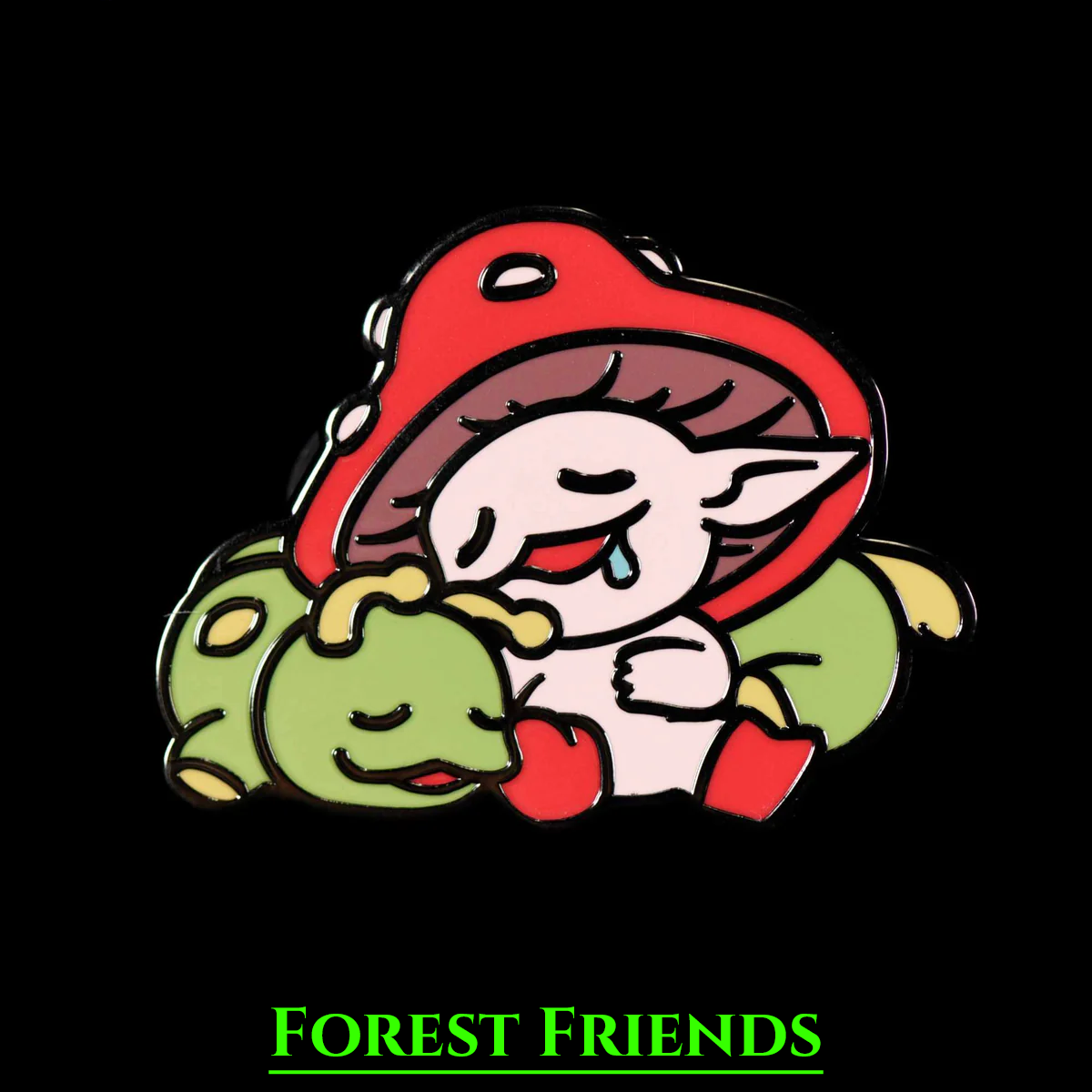 Mushroom Enamel Pin – DnD and TCG Accessory