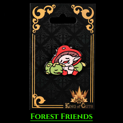 Mushroom Enamel Pin – DnD and TCG Accessory - Product Package