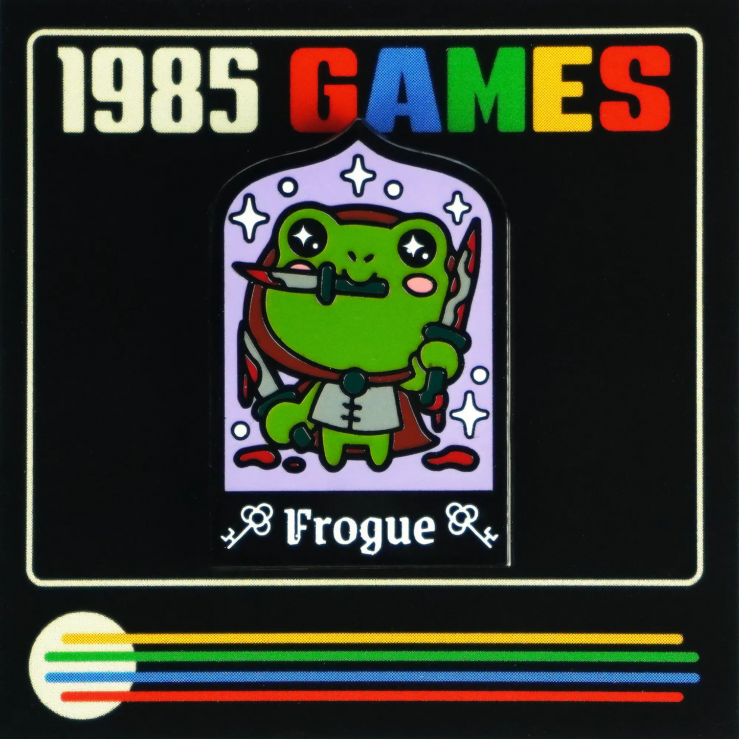 Frogue Enamel Pin | Rogue Frog RPG Pin