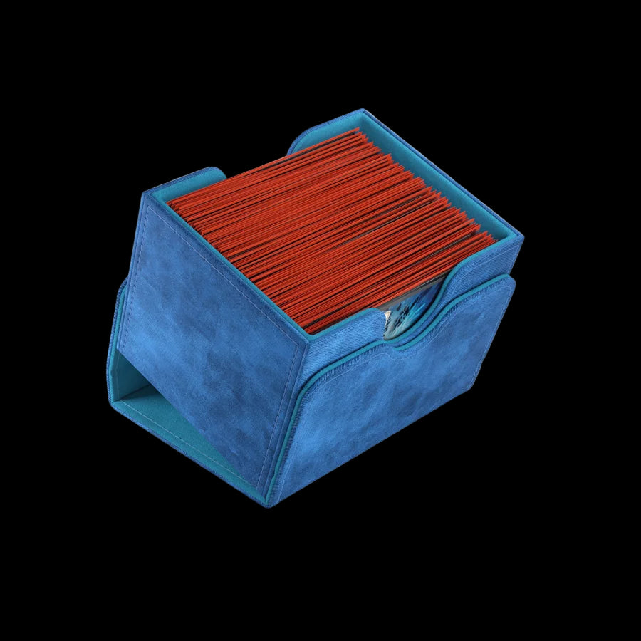 Blue Large Deck Box Commander MTG Side
