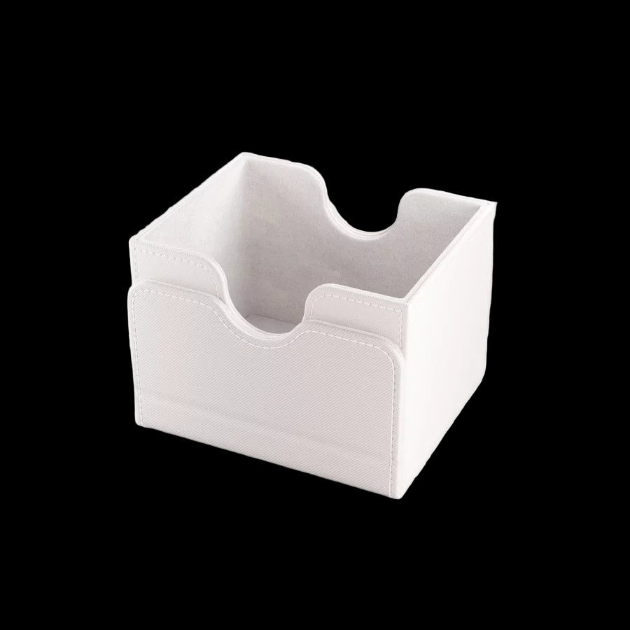White Large Deck Box Commander MTG Top