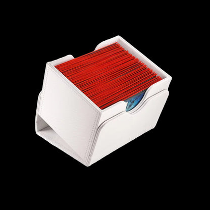 White Large Deck Box Commander MTG Side