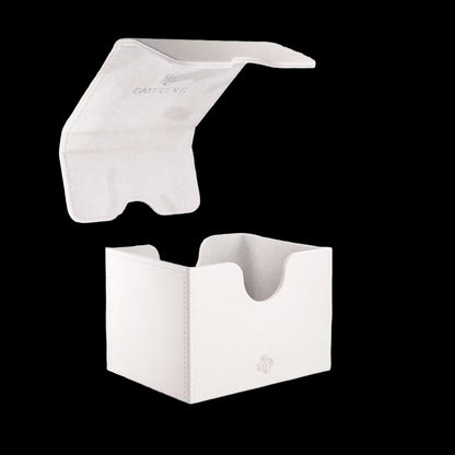 White Large Deck Box Commander MTG Lid
