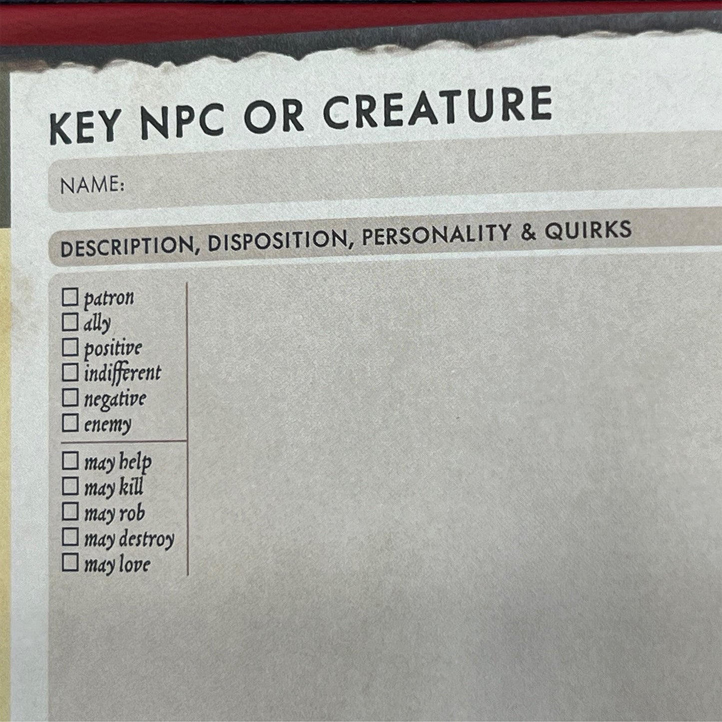Game Master’s Journal for DnD | RPG Campaign Notebook