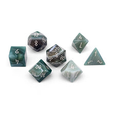 Green Striped Agate Dice Set | Gemstone Dice