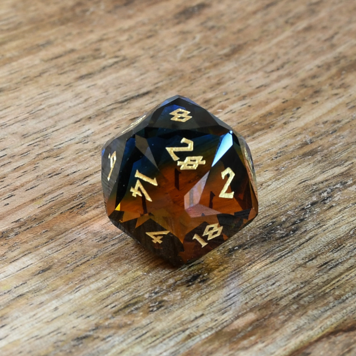 Frostfire Prism Glass Dice Set