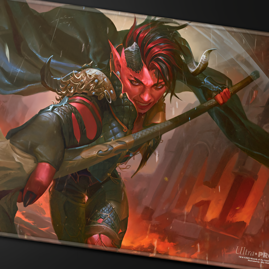 Ultra Pro: Commander Series #7 Karlach, Fury of Avernus Stitched Playmat for Magic: The Gathering