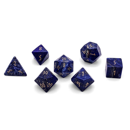 Lapis Lazuli Dice Set | Gemstone Dice