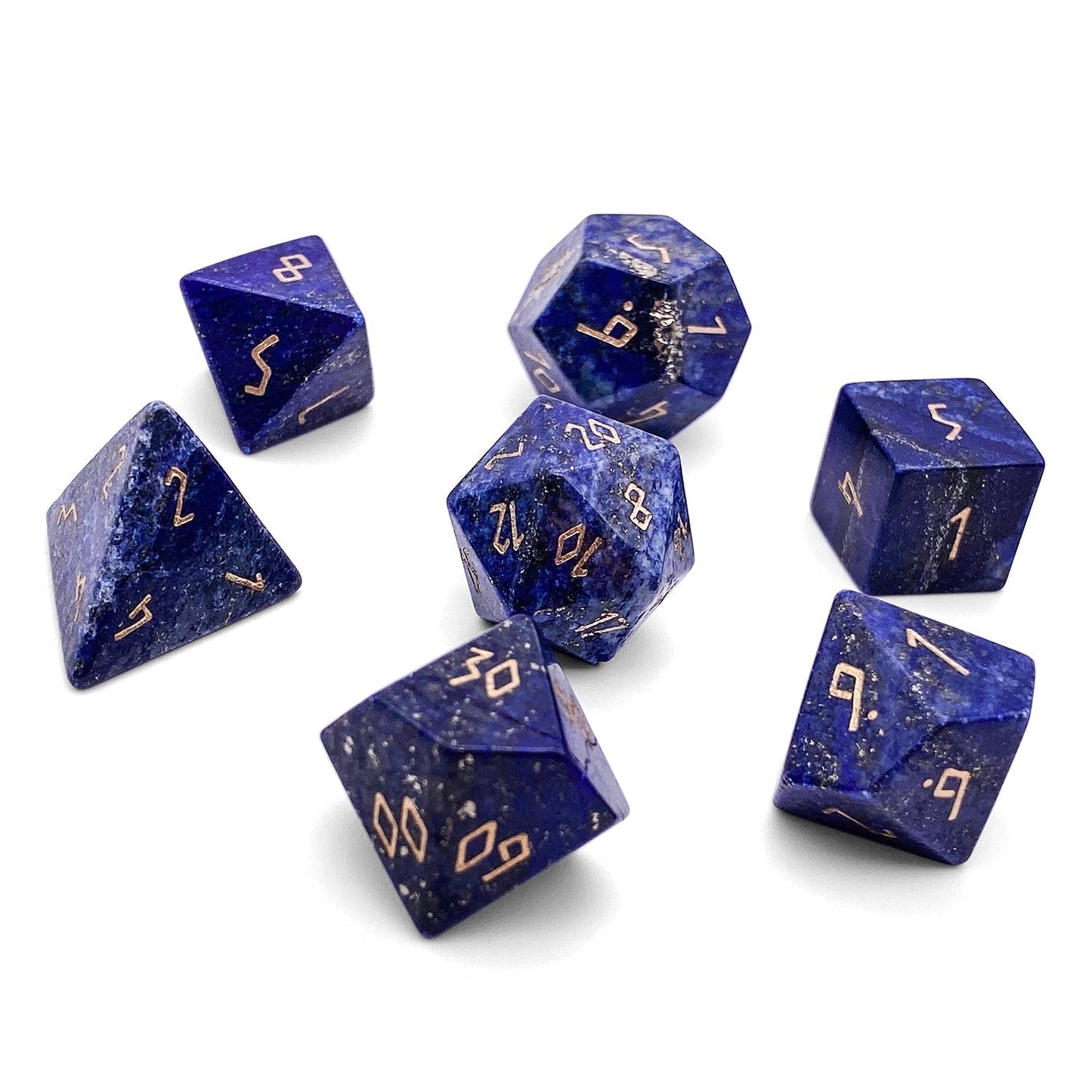 Lapis Lazuli Dice Set | Gemstone Dice