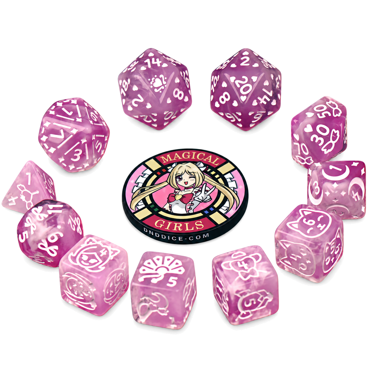 Magical Girls Dice Set