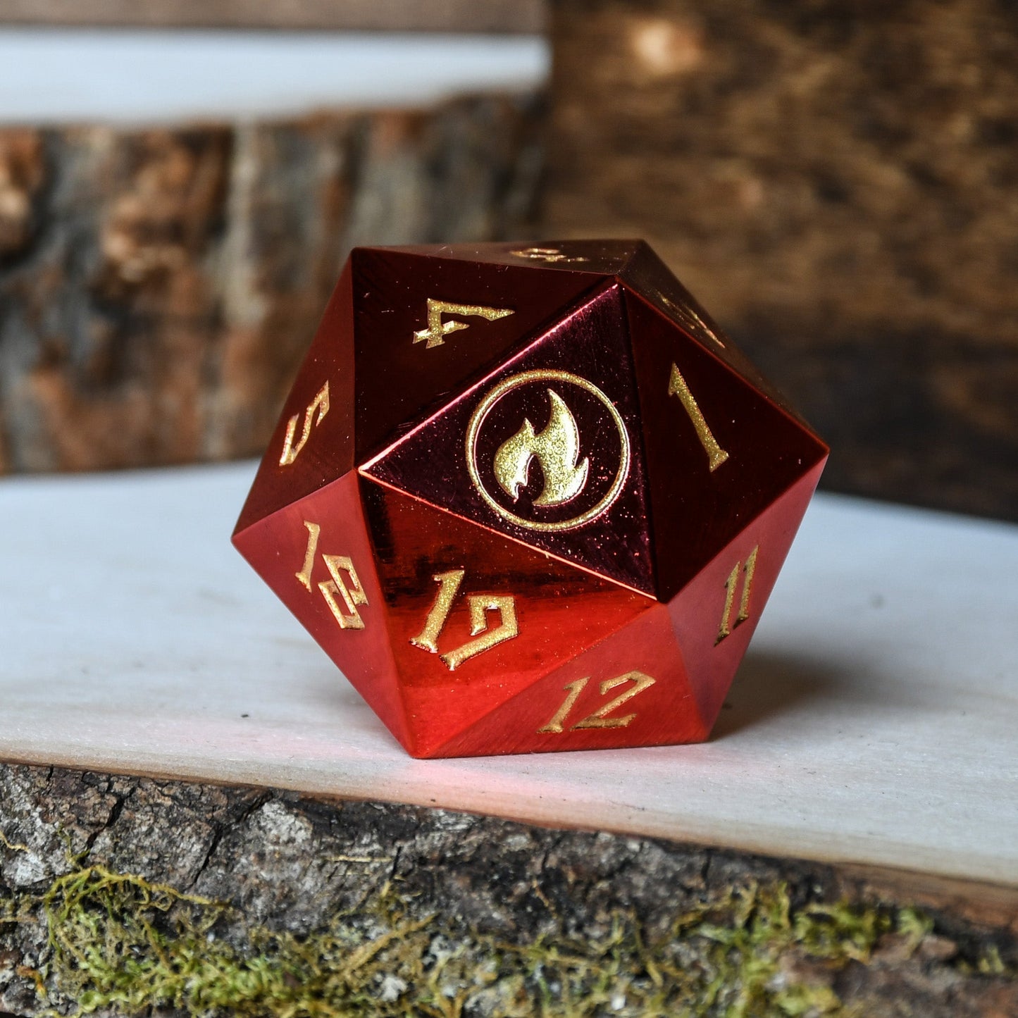 Mountain Mana Spindown D20 | MTG Life Counter
