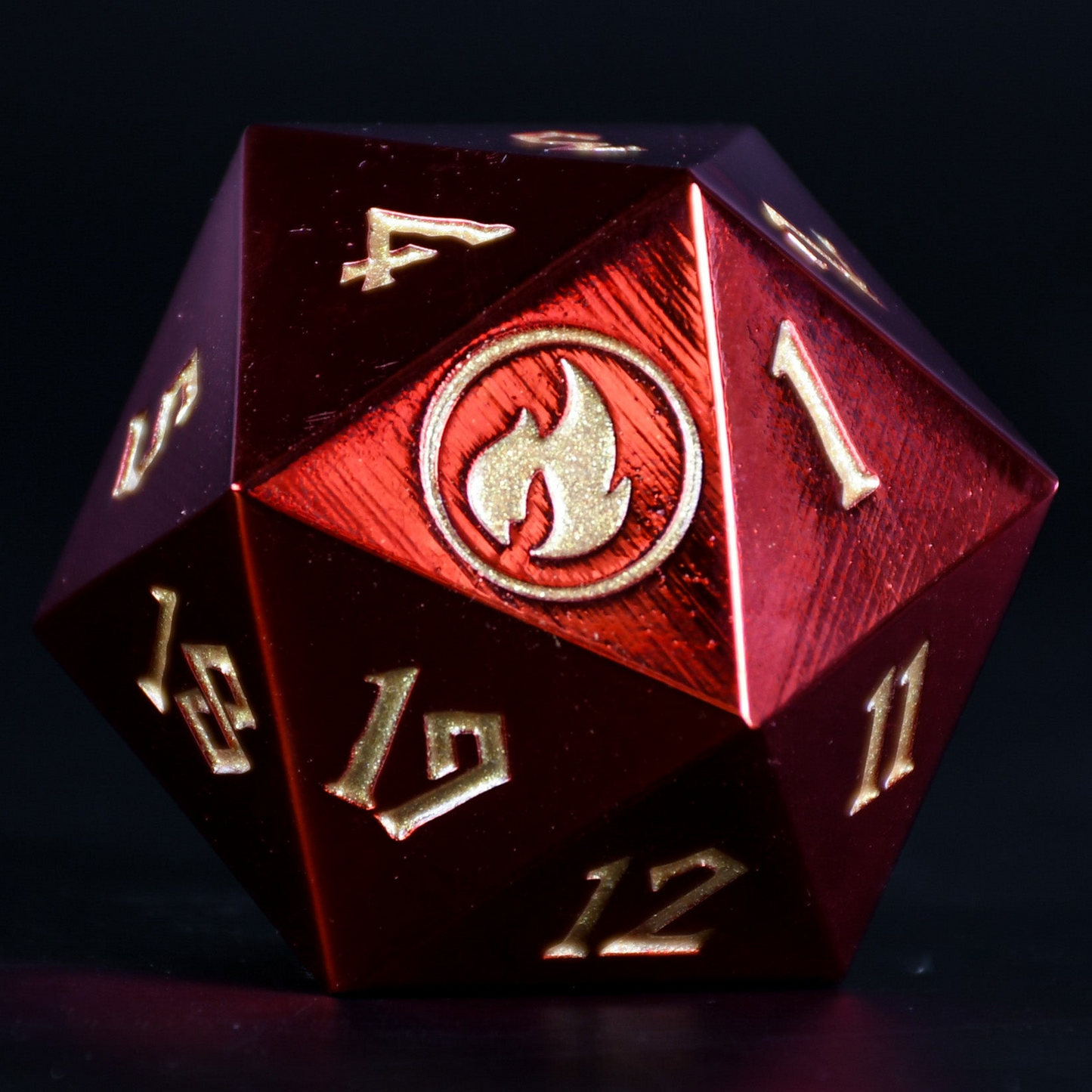 Mountain Mana Spindown D20 | MTG Life Counter
