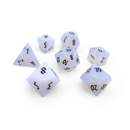 Opalite Dice Set | Gemstone Dice