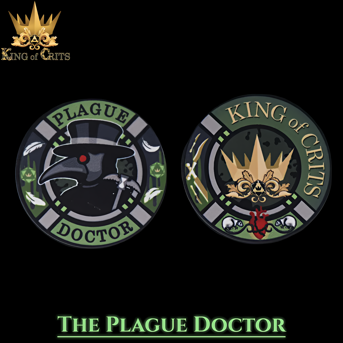 Plague Doctor - 11-Piece Dice Set