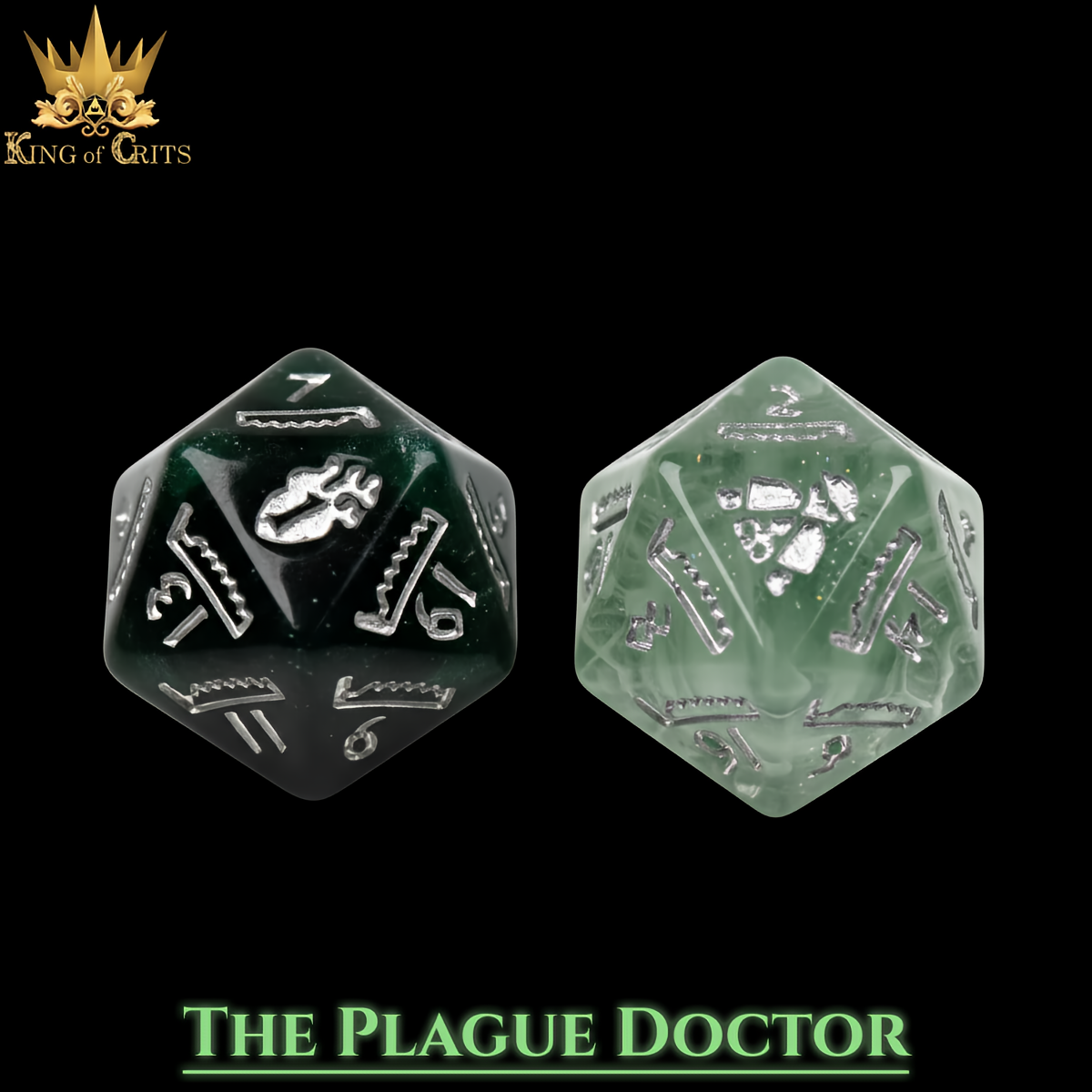 Plague Doctor - 11-Piece Dice Set