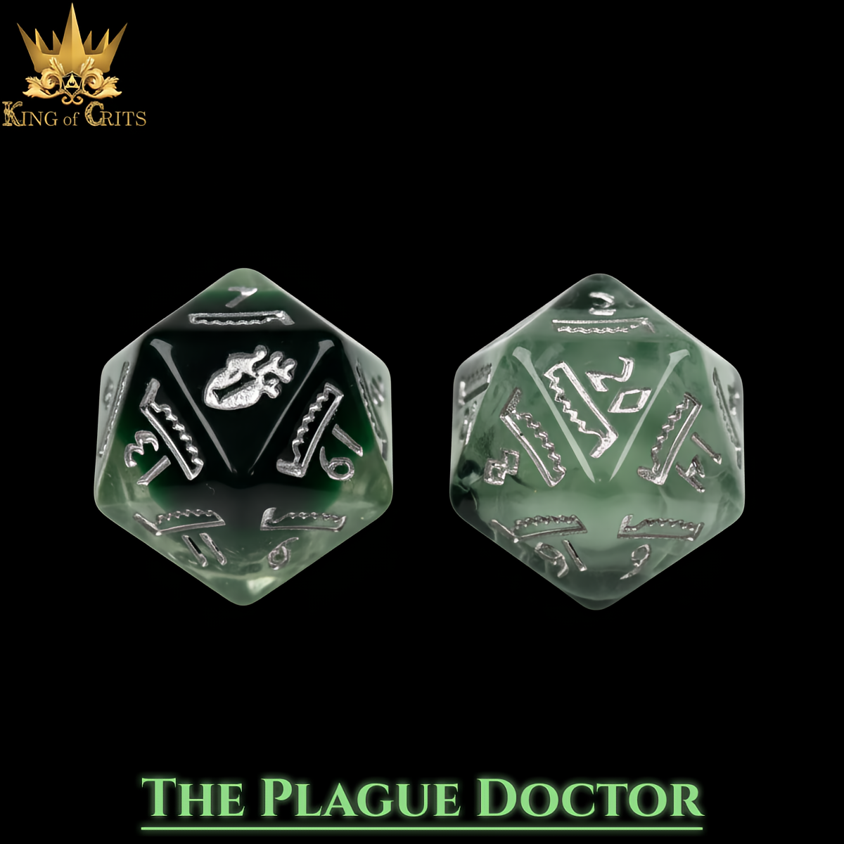 Plague Doctor - 11-Piece Dice Set