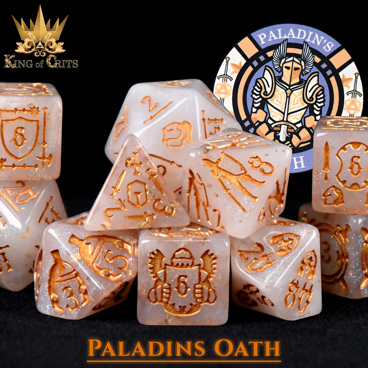 Paladin's Oath - 11-Piece Dice Set