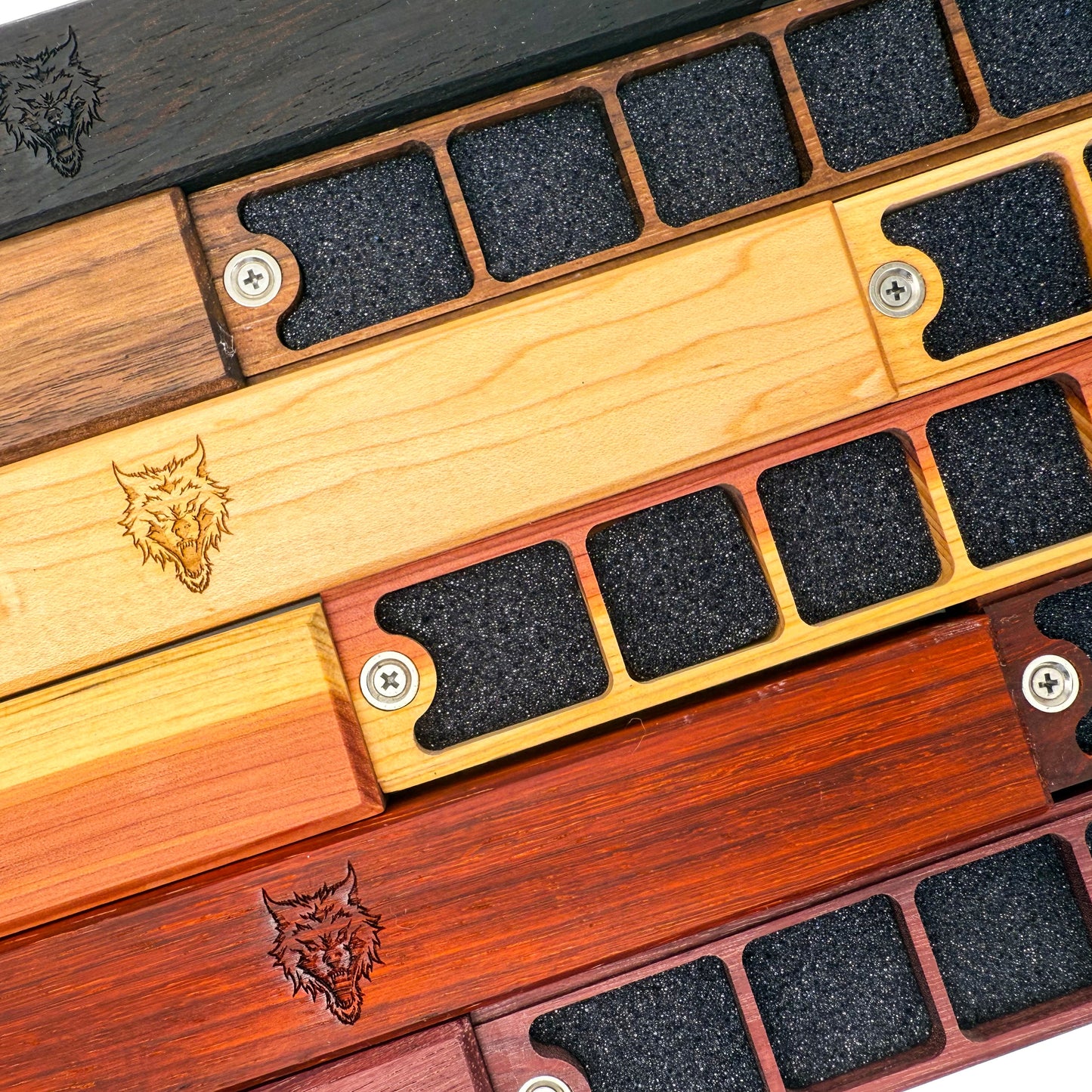 Purple Heart Wolf Dice Case | Chest of Holding™