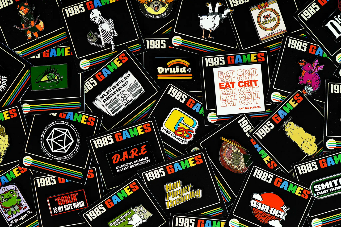 Mystery Enamel Pin Bundle | 25 Pack Random RPG & Gamer Pins