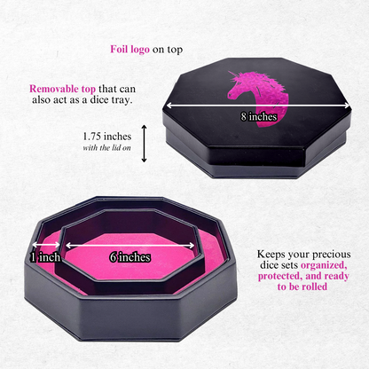 Pink Unicorn Dice Tray | Tray of Holding™