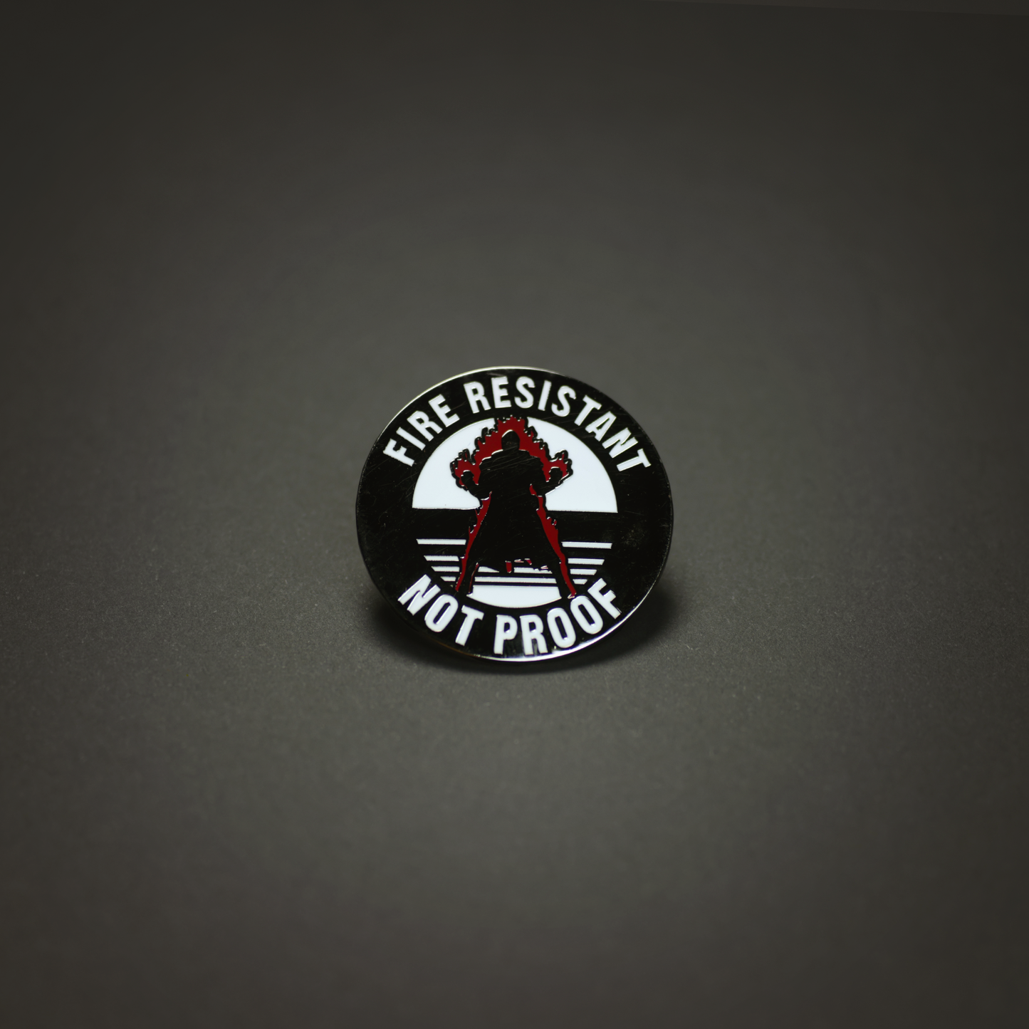 Fire Resistant Enamel Pin | Not Fire Proof RPG Pin