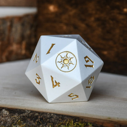 Plains Mana Spindown D20 | MTG Life Counter