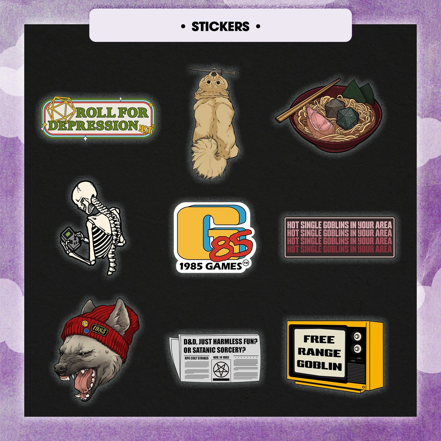 Premium Mystery Dice Set | DnD Dice + Pin + Sticker Bundle