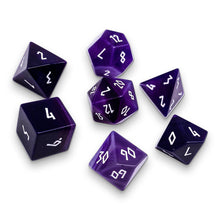 Purple Striped Agate Dice Set | Gemstone Dice