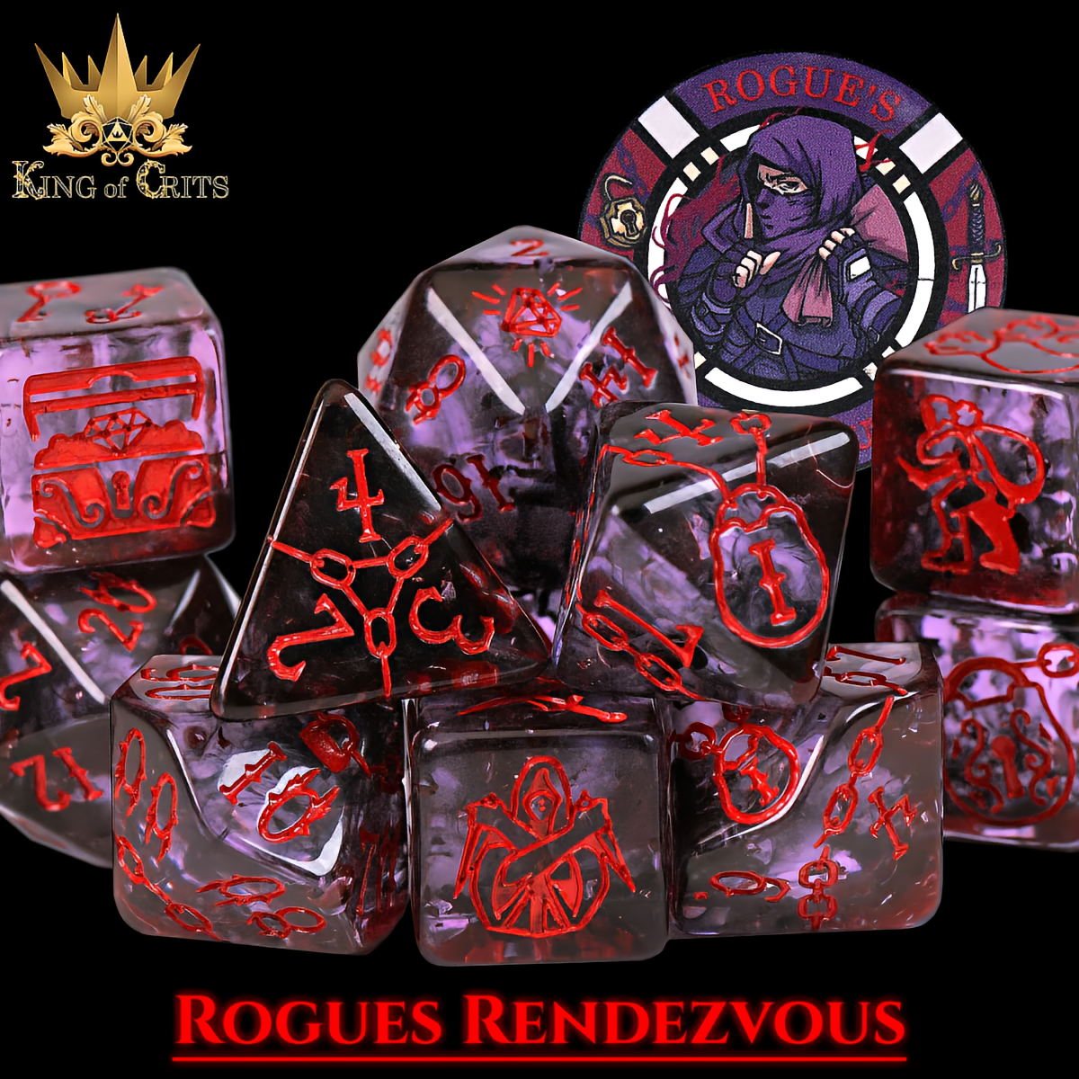 Rogue's Rendezvous - 11-Piece Dice Set