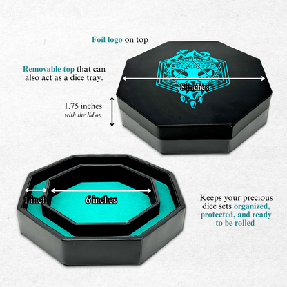 Roll for Adventure Holographic Dice Tray | Tray of Holding™