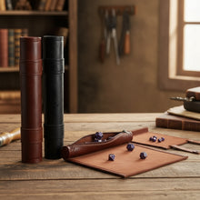 Faux Leather Dice Rolling Mat & Zippered Storage Bag