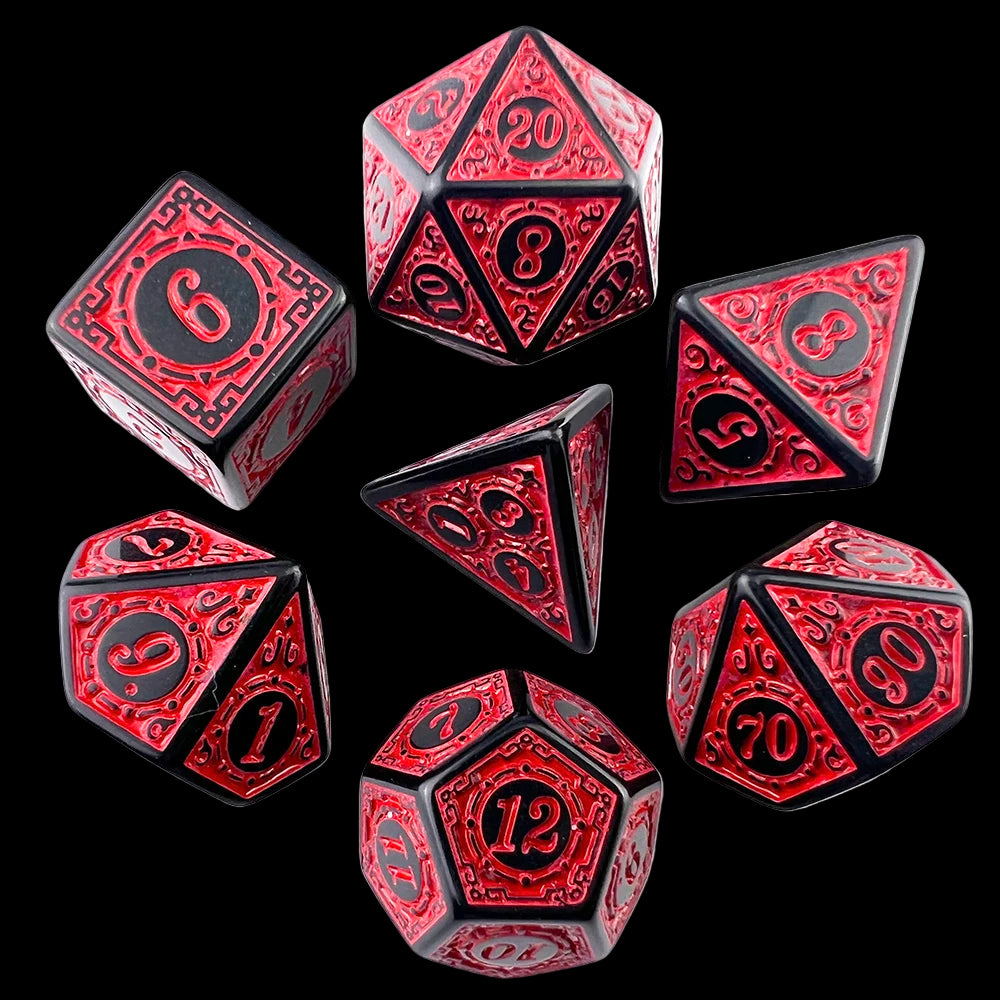 Retro Acrylic - 7-Piece Dice Sets