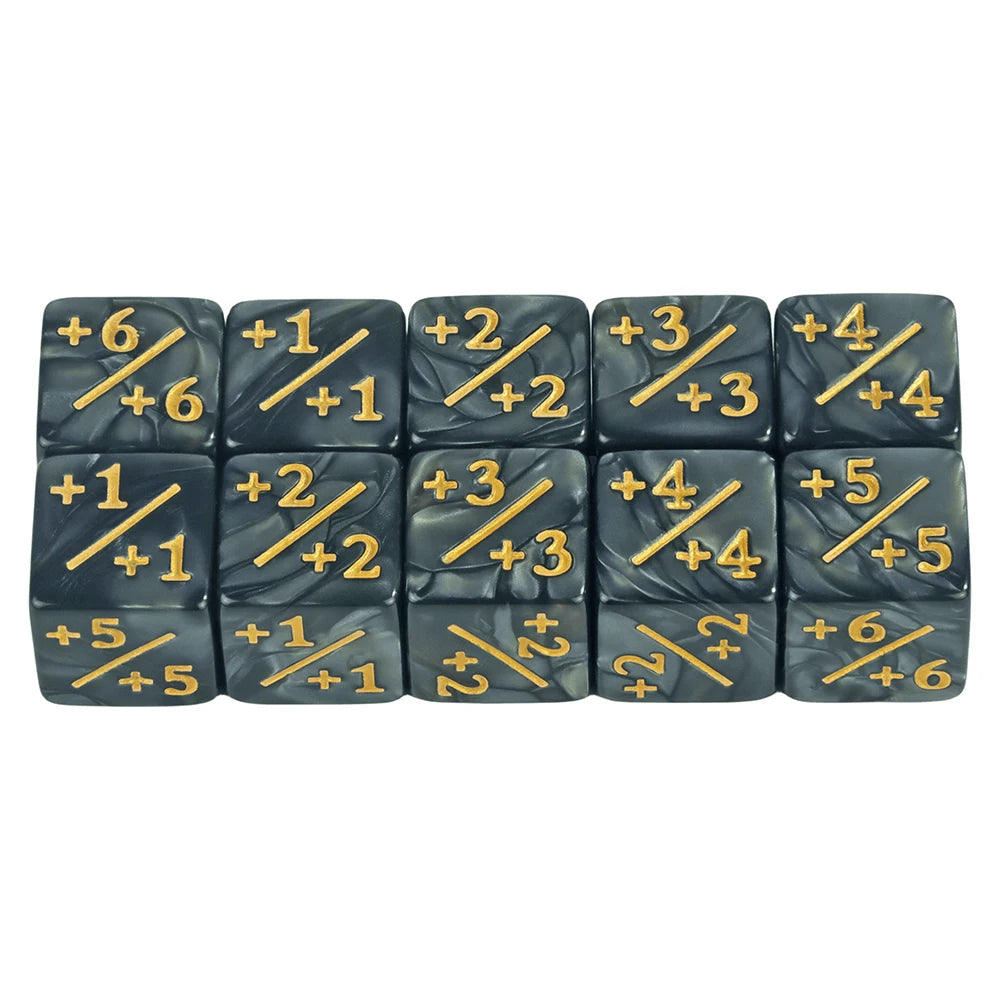 Acrylic Counter Dice Sets – 10-Piece D6 Token Dice Set