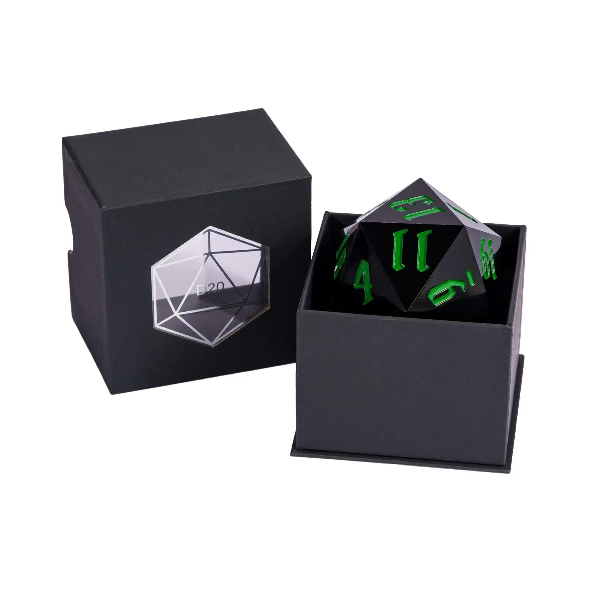 Crystal Giant D20 Die – Acrylic 20-Sided Polyhedral Dice