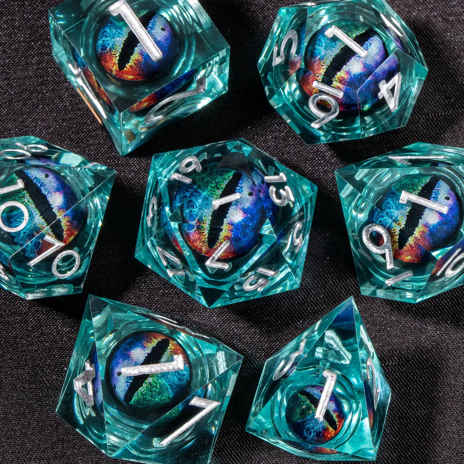 Dragon's Eye – 7-Piece Liquid Core Dice Sets