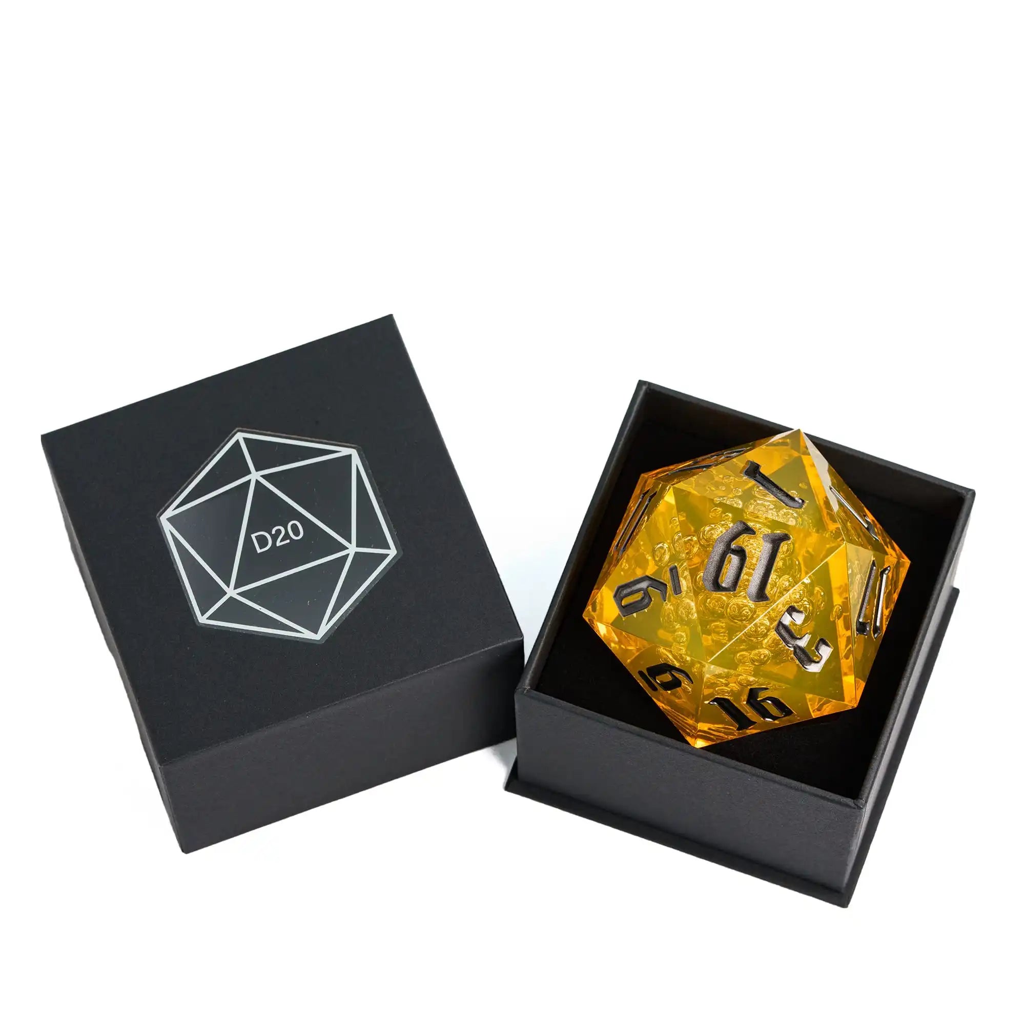 Crystal Giant D20 Die – Acrylic 20-Sided Polyhedral Dice