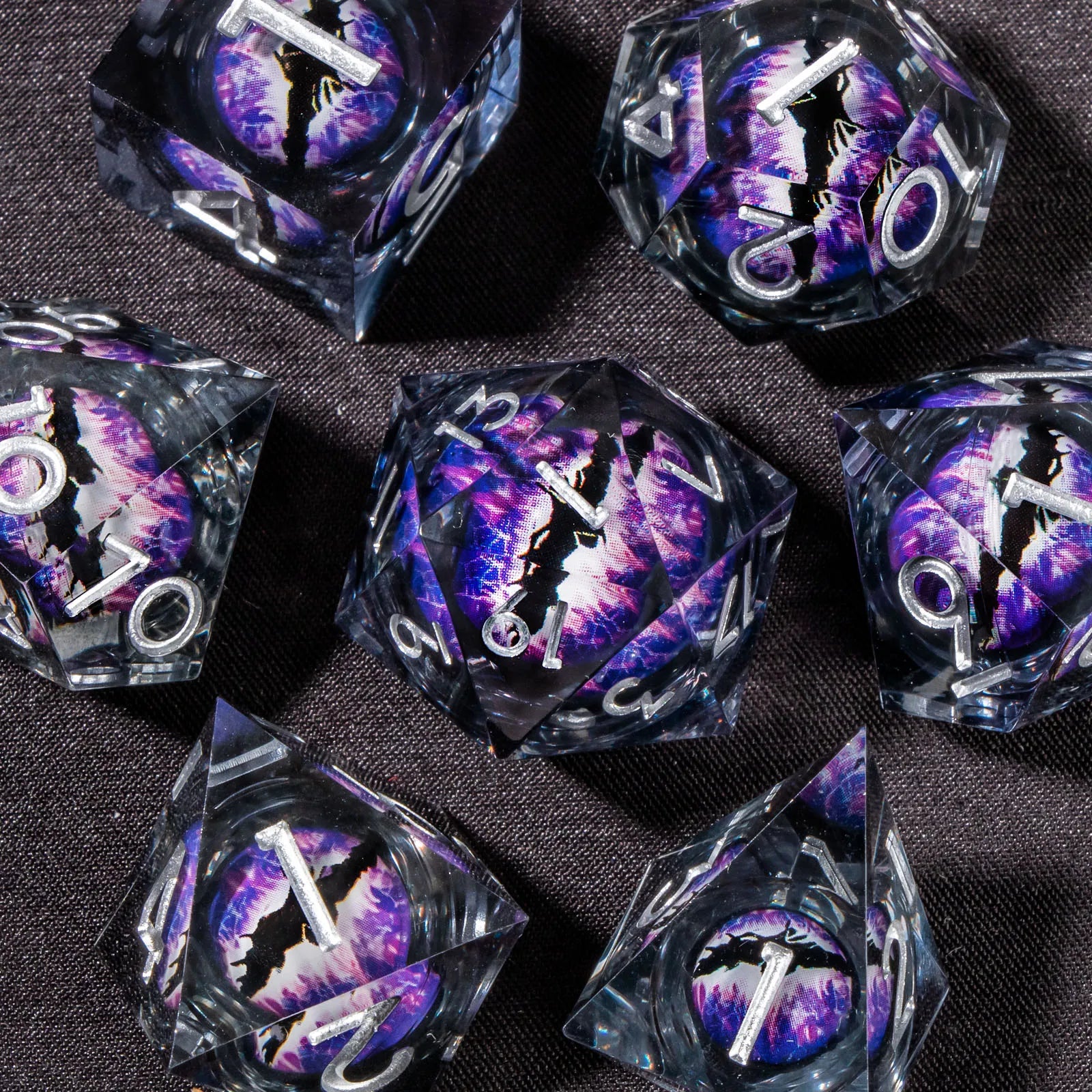 Dragon's Eye – 7-Piece Liquid Core Dice Sets