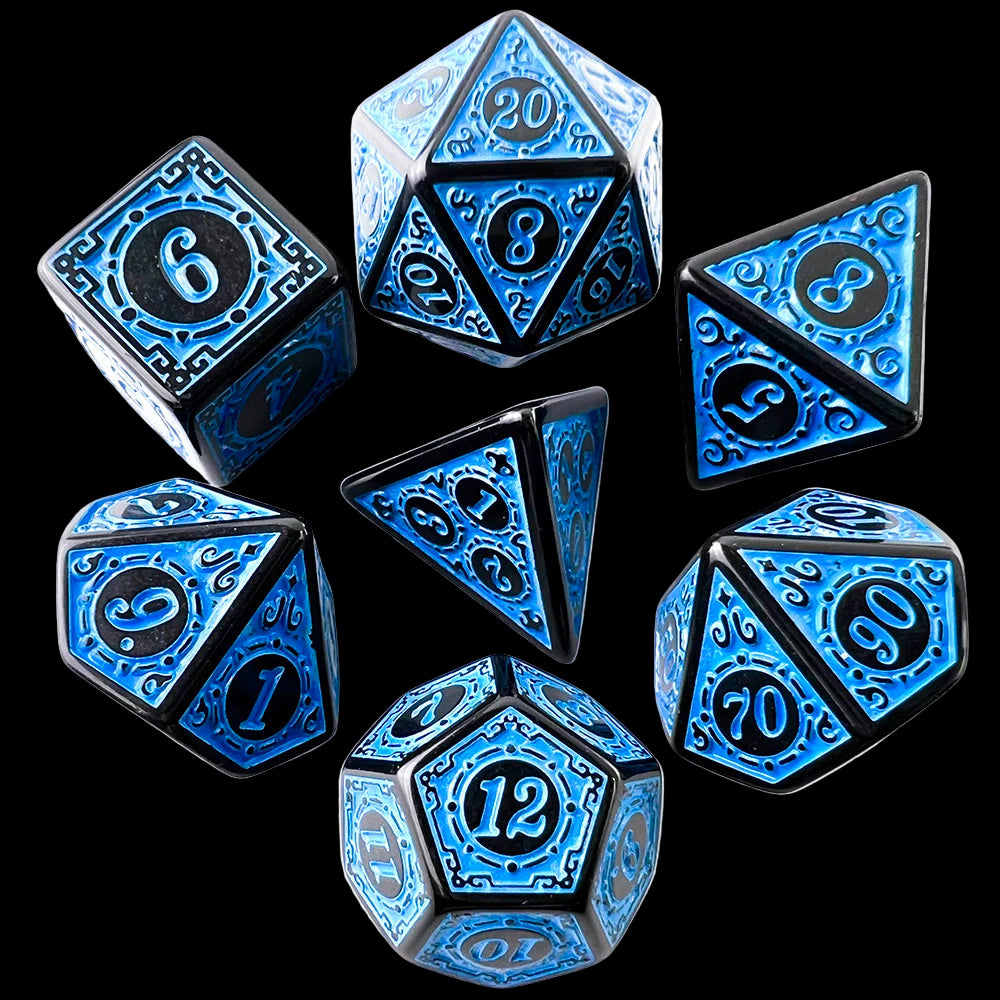Retro Acrylic - 7-Piece Dice Sets