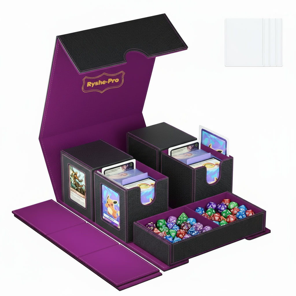 Premium Magnetic Faux Leather Deck Boxes