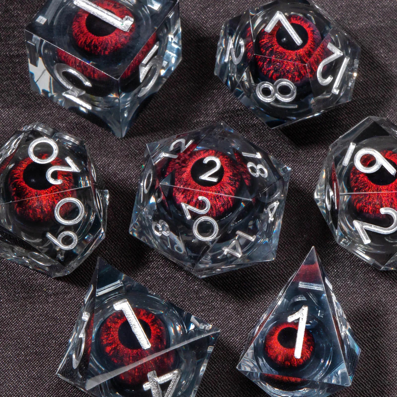 Dragon's Eye – 7-Piece Liquid Core Dice Sets