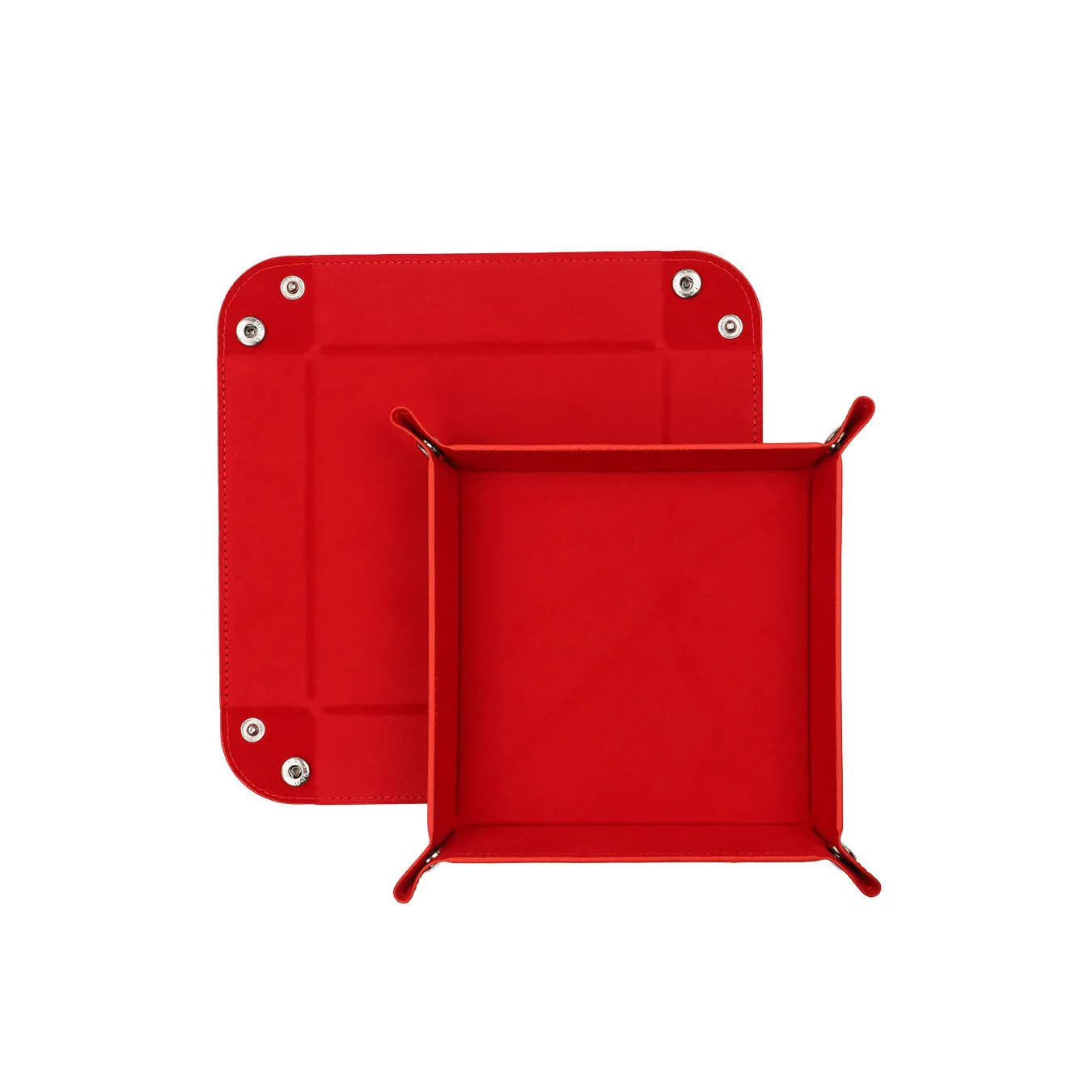 Colorful Foldable Faux Leather Dice Trays