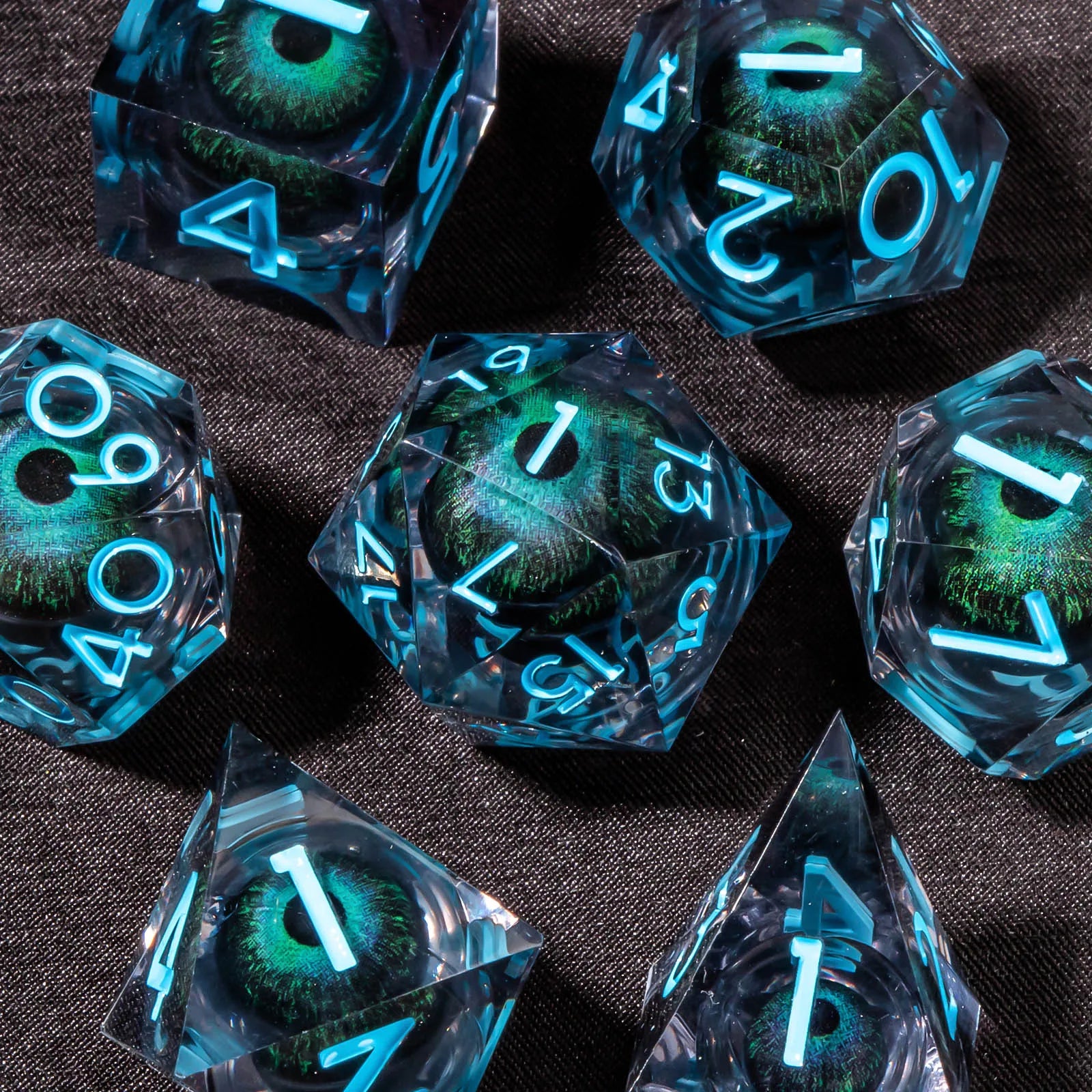 Dragon's Eye – 7-Piece Liquid Core Dice Sets
