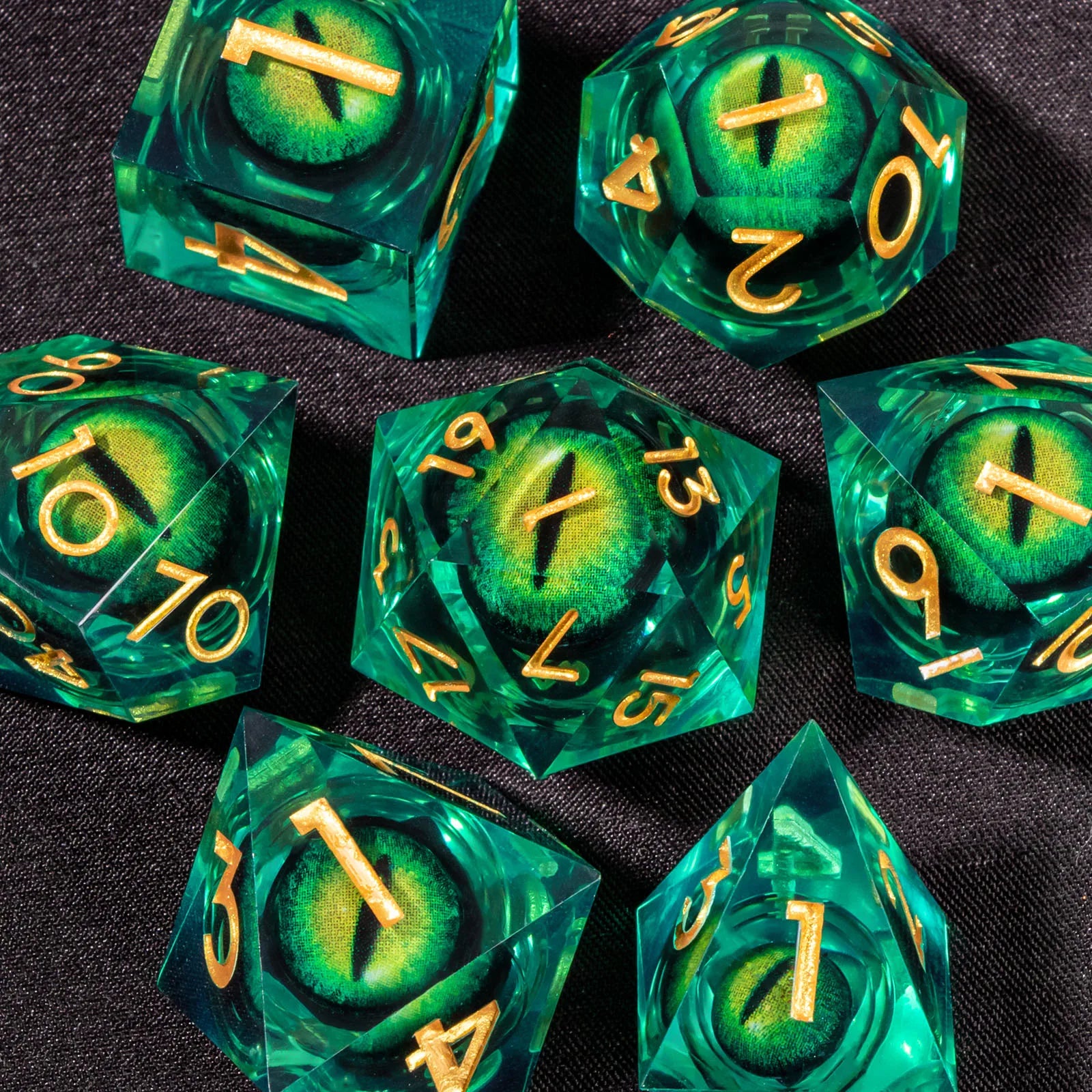 Dragon's Eye – 7-Piece Liquid Core Dice Sets