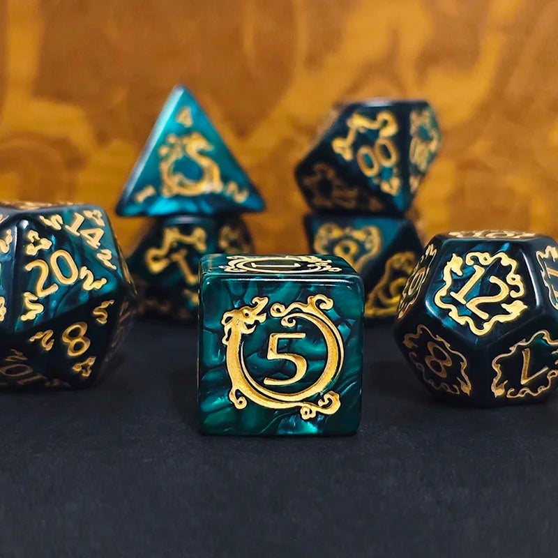 Noble Dragon – 7-Piece Dice Sets