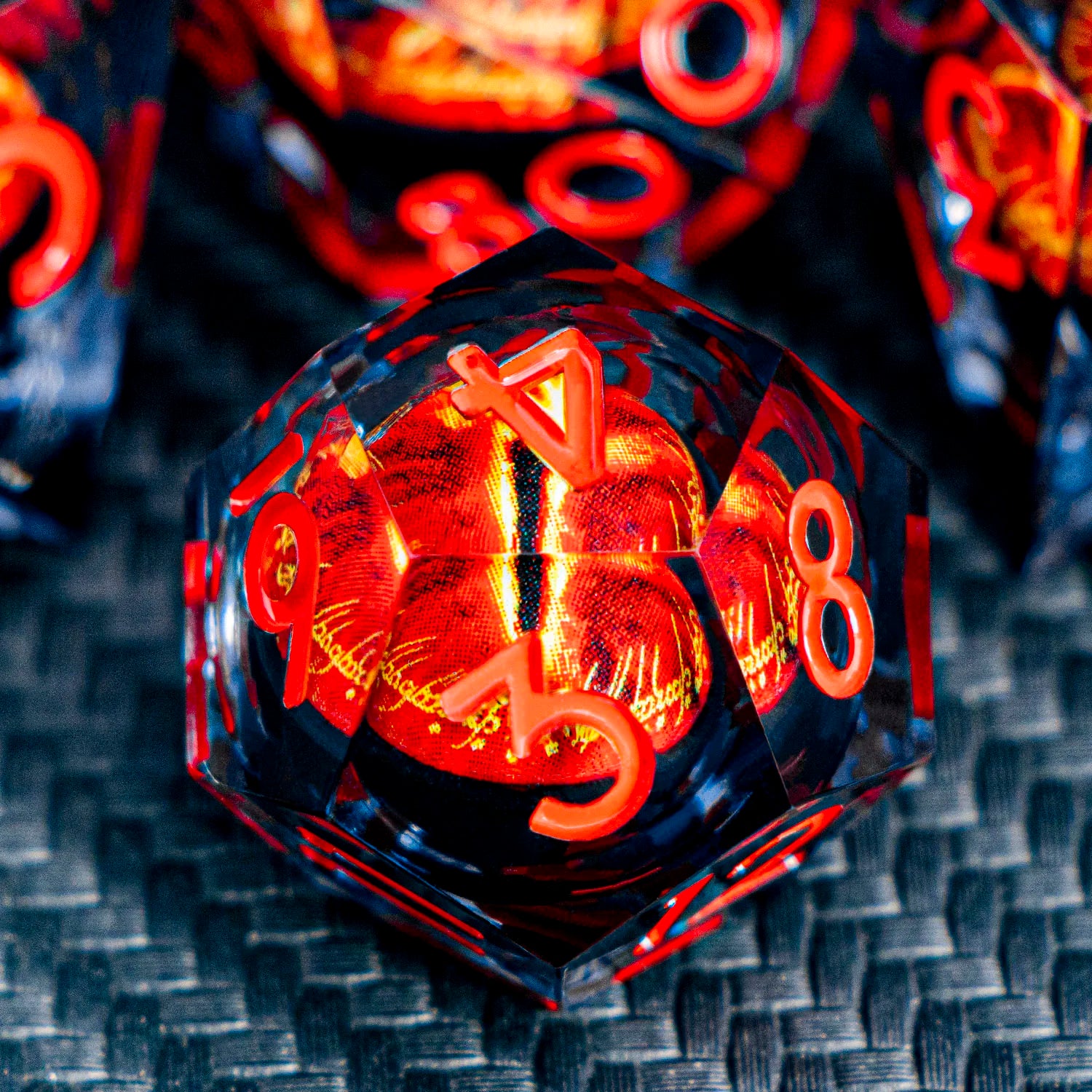 Eye of Sauron & LOTR Dice Set - 7-Piece Liquid Core Dice Sets
