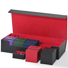 7-in-1 Card Deck Storage Box with Dice Tray – Holds 2,400+ Cards & Includes 5 Deck Cases