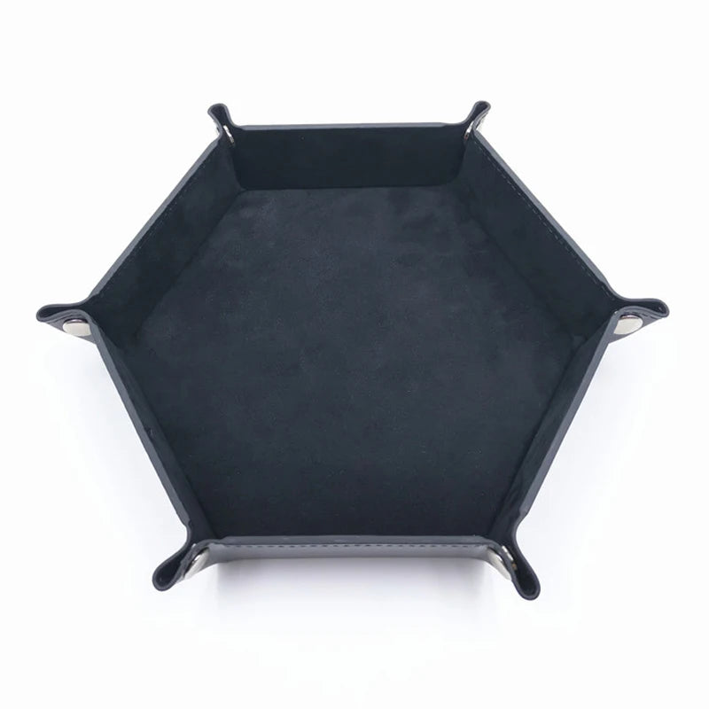 Colorful Foldable Faux Leather Dice Trays