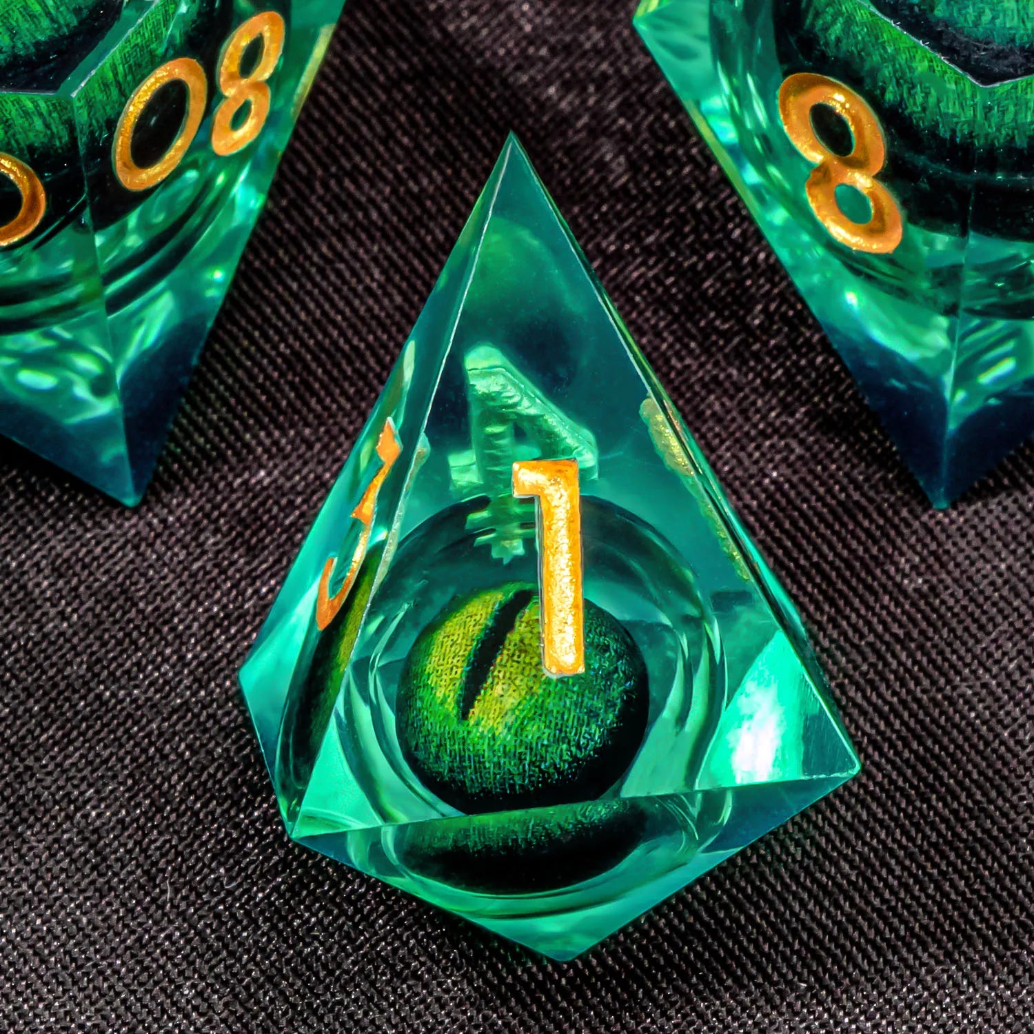 Dragon's Eye – 7-Piece Liquid Core Dice Sets